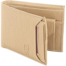 Deals, Discounts & Offers on  - SAMTROHMen Casual Beige Artificial Leather Wallet(8 Card Slots)