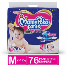 Deals, Discounts & Offers on Baby Care - MamyPoko Pants Extra Absorb Diapers - M(76 Pieces)