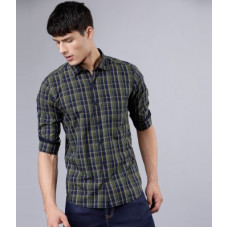 Deals, Discounts & Offers on  - [Size M, XL] HIGHLANDERMen Slim Fit Checkered Button Down Collar Casual Shirt