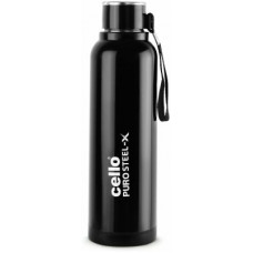Deals, Discounts & Offers on  - Cello CLO_STLXBEN_900ML_BLCK 900 ml Bottle(Pack of 1, Black, Steel)