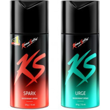 Deals, Discounts & Offers on  - Kamasutra Spark+Urge Deodorant Deodorant Spray - For Men(150 ml, Pack of 2)