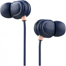 Deals, Discounts & Offers on Headphones - Mivi Rock and Roll W1 Wired Earphones with HD Sound and Powerful Bass with Mic-Blue Wired Headset(Blue, In the Ear)