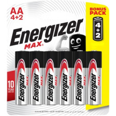Deals, Discounts & Offers on Mobile Accessories - [Supermart] Energizer Primary Alkaline Batteries MAX 2A Battery(Pack of 6)