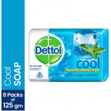 Deals, Discounts & Offers on  - DETTOL Bathing Bar Soap, Cool(8 x 125 g)