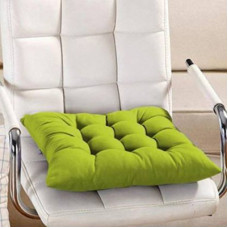 Deals, Discounts & Offers on  - PINAARA`S Comfort And Luxury Microfibre Solid Chair Pad Pack of 1(Green)