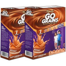 Deals, Discounts & Offers on Food and Health - Manna Go Grains - Instant Multigrain Health & Nutrition Drink For Kids (Chocolate Flavour) | 7 Grains, 24 Nutrients