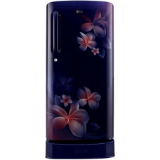 Deals, Discounts & Offers on Home Appliances - [For ICICI Card Users] LG 190 L Direct Cool Single Door 4 Star Refrigerator with Base Drawer(Blue Plumeria, GL-D201ABPY)