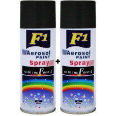 Deals, Discounts & Offers on  - F1 PREMIUM BLACK Spray Paint 900 ml(Pack of 2)