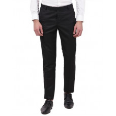 Deals, Discounts & Offers on  - [Size 32, 34, 36, 38] TAHVOSlim Fit Men Black Polyester Viscose Blend Trousers