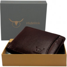 Deals, Discounts & Offers on  - HidelinkMen Formal Brown Genuine Leather Wallet(6 Card Slots)