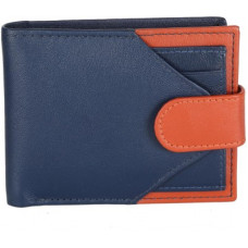 Deals, Discounts & Offers on  - WildhornMen Casual Blue Genuine Leather Wallet(6 Card Slots)
