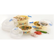 Deals, Discounts & Offers on Cookware - ELIGHTWAY MART Pack of 3 Cook and Serve Casserole Set(3000 ml)
