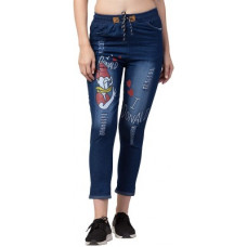 Deals, Discounts & Offers on  - [Size 28] GlamherSlim Women Dark Blue Jeans