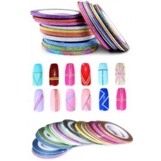 Deals, Discounts & Offers on  - BUZIVENTURES Professional Nail Art Sticker Rolls Striping Tape Line Foil Nail Tape
