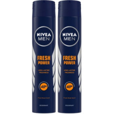 Deals, Discounts & Offers on  - NIVEA Fresh Power Body Spray - For Men(400 ml, Pack of 2)