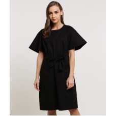 Deals, Discounts & Offers on  - [Size S] VAN HEUSENWomen A-line Black Dress