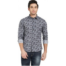 Deals, Discounts & Offers on  - [Size XL] SpykarMen Slim Fit Printed Cut Away Collar Casual Shirt
