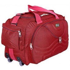 Deals, Discounts & Offers on  - Fly Fashion (Expandable) Men Luggage 2 Wheel Duffel With Wheels (Strolley)(Red)