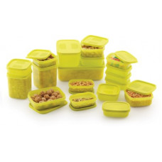 Deals, Discounts & Offers on Kitchen Containers - Master Cook PP 18 Combo Packs - 7170 ml Polypropylene Fridge Container(Pack of 18, Green)