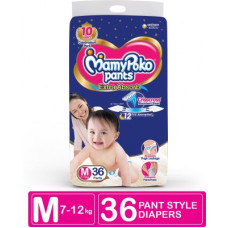 Deals, Discounts & Offers on Baby Care - MamyPoko Pants Extra Absorb Diapers - M(36 Pieces)