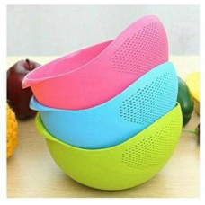 Deals, Discounts & Offers on  - Floraware 3 pcs Multipurpose Plastic Rice Pulses Fruits Vegetable Noodles Pasta Washing Bowl & Strainer Washer and Colander Sieve(Multicolor Pack of 3)