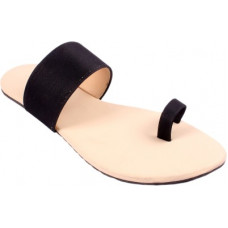 Deals, Discounts & Offers on Women - [Size 4] NiraWomen Black Flats Sandal