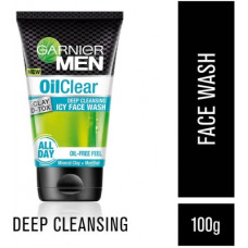 Deals, Discounts & Offers on  - Garnier Men Oil Clear Clay D-Tox Deep Cleansing Icy Face Wash(100 g)