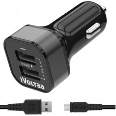Deals, Discounts & Offers on  - iVoltaa 3.4 amp Turbo Car Charger(Black)