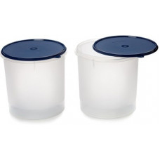 Deals, Discounts & Offers on Kitchen Containers - Signoraware - 1100 ml Plastic Grocery Container(Pack of 2, Blue)