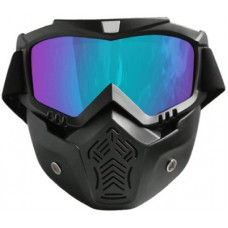 Deals, Discounts & Offers on Auto & Sports - Vizzard Motorcycle Face Mask Shield Goggles Off Road Motocross (Pack Of 1) Motorcycle Goggles(Multicolor)