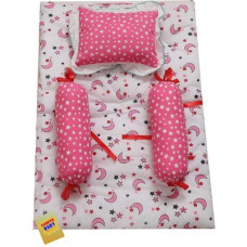 Deals, Discounts & Offers on Baby Care - Fareto Cotton Bedding Set(Pink, White)