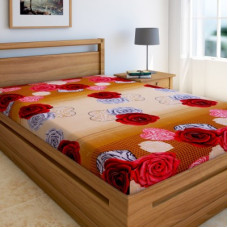 Deals, Discounts & Offers on  - Home Elite 144 TC Microfiber Single Floral Bedsheet(Pack of 1, Multicolor)