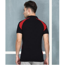 Deals, Discounts & Offers on  - [Size S] M7 By MetronautColor Block Men Polo Neck Multicolor T-Shirt