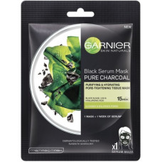 Deals, Discounts & Offers on  - Garnier Skin Naturals, Charcoal, Face Serum Sheet Mask (Black)(28 g)