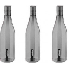 Deals, Discounts & Offers on  - Nayasa UTKRISHTA FIBER WATER BOTTLE 3 PCS SET 1000 ml Bottle(Pack of 3, Black, Plastic)
