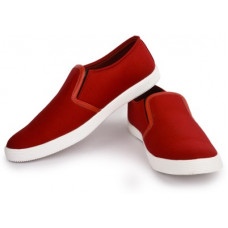 Deals, Discounts & Offers on Men - [Size 10] Musk DuckSlip On Sneakers For Men(Red)