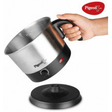 Deals, Discounts & Offers on Personal Care Appliances - Pigeon 14431 Electric Kettle(1.2 L, Silver, Black)