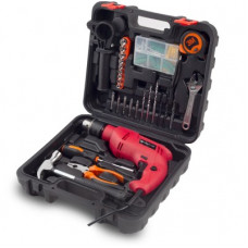 Deals, Discounts & Offers on Hand Tools - Buildskill Pro BGSB13RE 13MM Impact Drill Kit with 130 pcs Accessories Power & Hand Tool Kit(130 Tools)