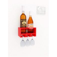 Deals, Discounts & Offers on  - Home Sparkle Wood Bottle Rack(Red, 2 Bottles)