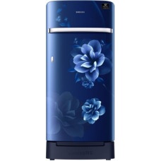Deals, Discounts & Offers on Home Appliances - Samsung 198 L Direct Cool Single Door 4 Star Refrigerator with Base Drawer(Camellia Blue, RR21T2H2XCU/HL)