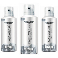 Deals, Discounts & Offers on  - Park Avenue VOYAGE Pack of 3 (130 ml each) Deodorant Spray - For Men(390 ml, Pack of 3)