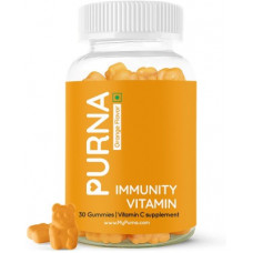 Deals, Discounts & Offers on  - purna gummies Vitamin C Orange & Zinc For Adults & Kids, Immunity Boost, Skincare, 30 Veg Gummy(30 No)