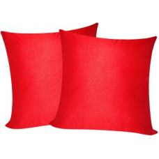 Deals, Discounts & Offers on  - ZIKRAK EXIM Checkered Cushions Cover(Pack of 2, 30 cm*30 cm, Red)