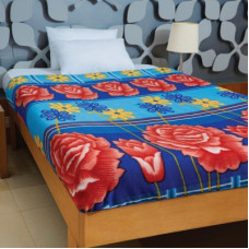 Deals, Discounts & Offers on  - Flipkart SmartBuy Floral Single Fleece Blanket(Polyester, Floral 2/Blue)
