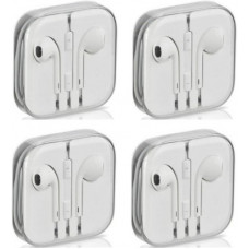 Deals, Discounts & Offers on Headphones - SANDILOR PACK OF 4 Super HD Bass Earphones Wired Headset(White, In the Ear)