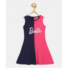 Deals, Discounts & Offers on  - [Size 2-3Y] BARBIEGirls Midi/Knee Length Casual Dress(Pink, Sleeveless)