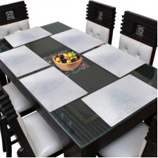Deals, Discounts & Offers on  - Flipkart SmartBuy Rectangular Pack of 6 Table Placemat(White, PVC)