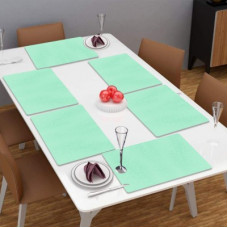 Deals, Discounts & Offers on  - Flipkart SmartBuy Rectangular Pack of 6 Table Placemat(Green, PVC)