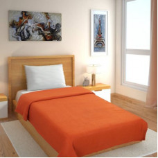 Deals, Discounts & Offers on  - Flipkart SmartBuy Solid Single Fleece Blanket(Polyester, Orange)