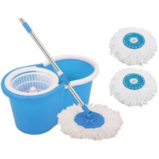 Deals, Discounts & Offers on  - dewberries 360 degree Spin Mop With No Refills (3 Refill), Durable Bucket With Extendable Handle- For Perfect Cleaning (Color May Vary) Mop, Mop Set, Mop Refill, Bucket